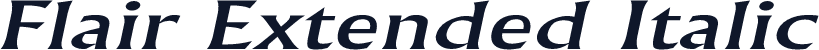 Flair Extended Italic