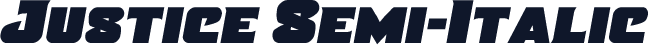 Justice Semi-Italic