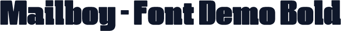 Mailboy - Font Demo Bold