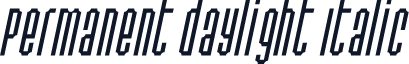 Permanent daylight Italic