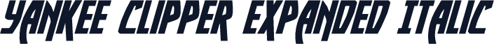 Yankee Clipper Expanded Italic