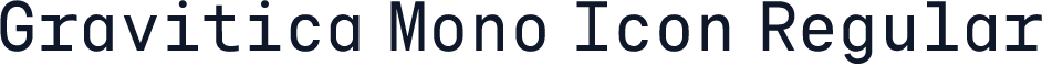 Gravitica Mono Icon Regular