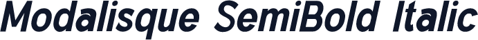 Modalisque SemiBold Italic