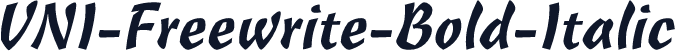 VNI-Freewrite-Bold-Italic