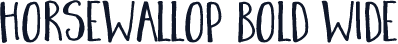 HorseWallop Bold Wide