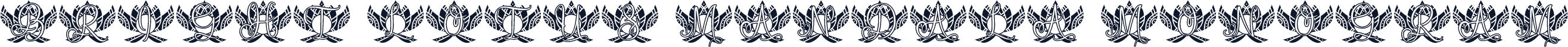 Bright Lotus Mandala Monogram