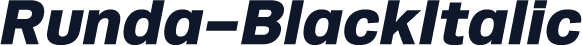 Runda-BlackItalic
