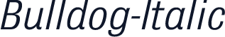 Bulldog-Italic