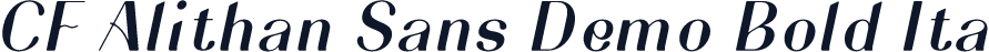 CF Alithan Sans Demo Bold Ita