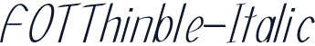 FOTThinble-Italic