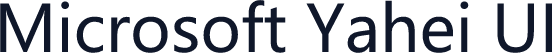 Microsoft Yahei UI