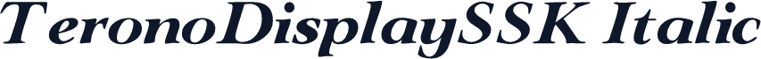 TeronoDisplaySSK Italic
