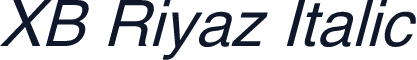 XB Riyaz Italic