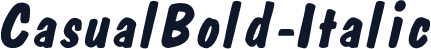CasualBold-Italic