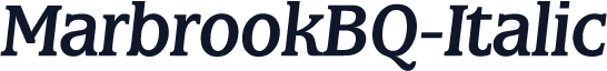 MarbrookBQ-Italic