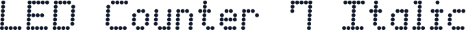 LED Counter 7 Italic