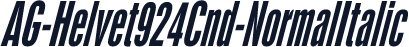 AG-Helvet924Cnd-NormalItalic