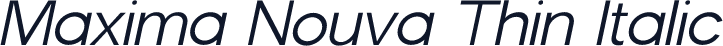 Maxima Nouva Thin Italic