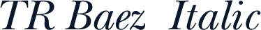 TR Baez  Italic