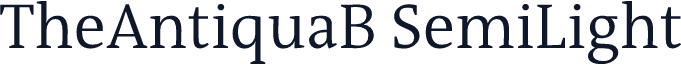TheAntiquaB SemiLight