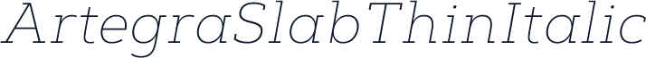 ArtegraSlabThinItalic