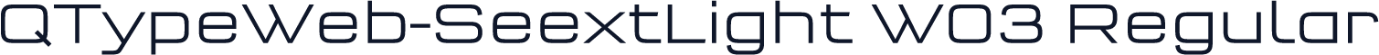 QTypeWeb-SeextLight W03 Regular