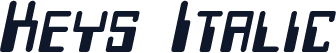 Keys Italic