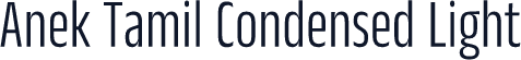 Anek Tamil Condensed Light