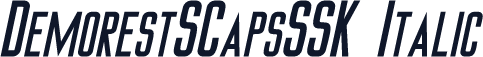 DemorestSCapsSSK Italic