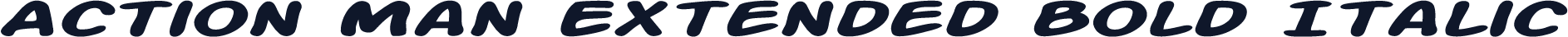 Action Man Extended Bold Italic