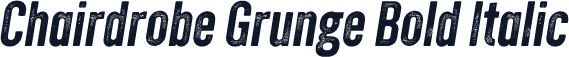 Chairdrobe Grunge Bold Italic