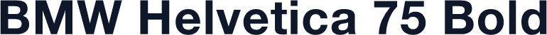 BMW Helvetica 75 Bold