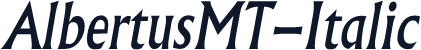 AlbertusMT-Italic