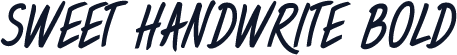 Sweet Handwrite Bold