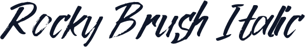 Rocky Brush Italic