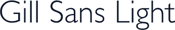 Gill Sans Light