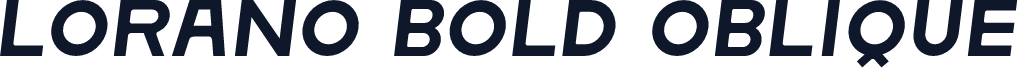 Lorano Bold Oblique