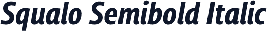 Squalo Semibold Italic