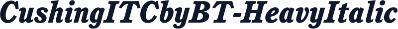 CushingITCbyBT-HeavyItalic