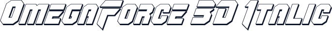 OmegaForce 3D Italic
