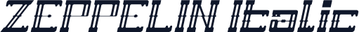 ZEPPELIN Italic