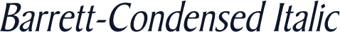 Barrett-Condensed Italic
