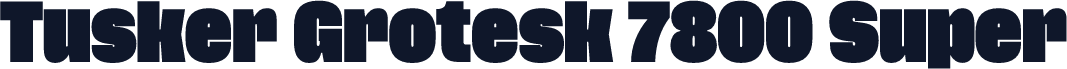 Tusker Grotesk 7800 Super