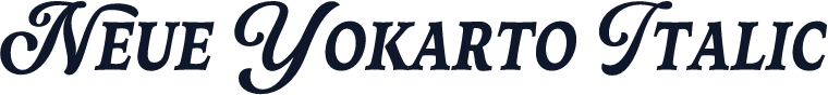 Neue Yokarto Italic