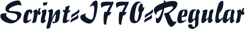 Script-I770-Regular