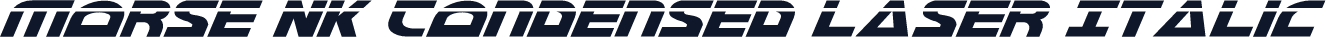 Morse NK Condensed Laser Italic