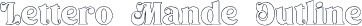 Lettero Mande Outline