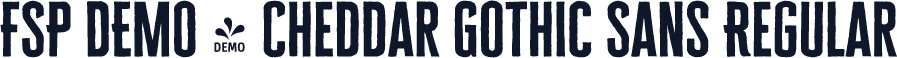 FSP DEMO - Cheddar Gothic Sans Regular