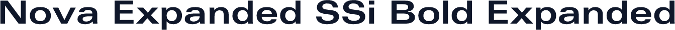 Nova Expanded SSi Bold Expanded