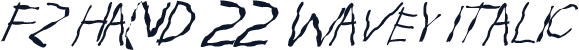 FZ HAND 22 WAVEY ITALIC